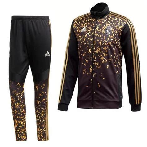 adidas trainingspak zwart goud